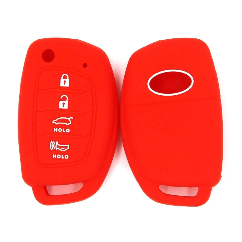 For Hyundai IX35 For Mistra For Celesta 4 Button Folding Key Cover Glow in The Dark Silicone Case Anti Scratch Shockproof