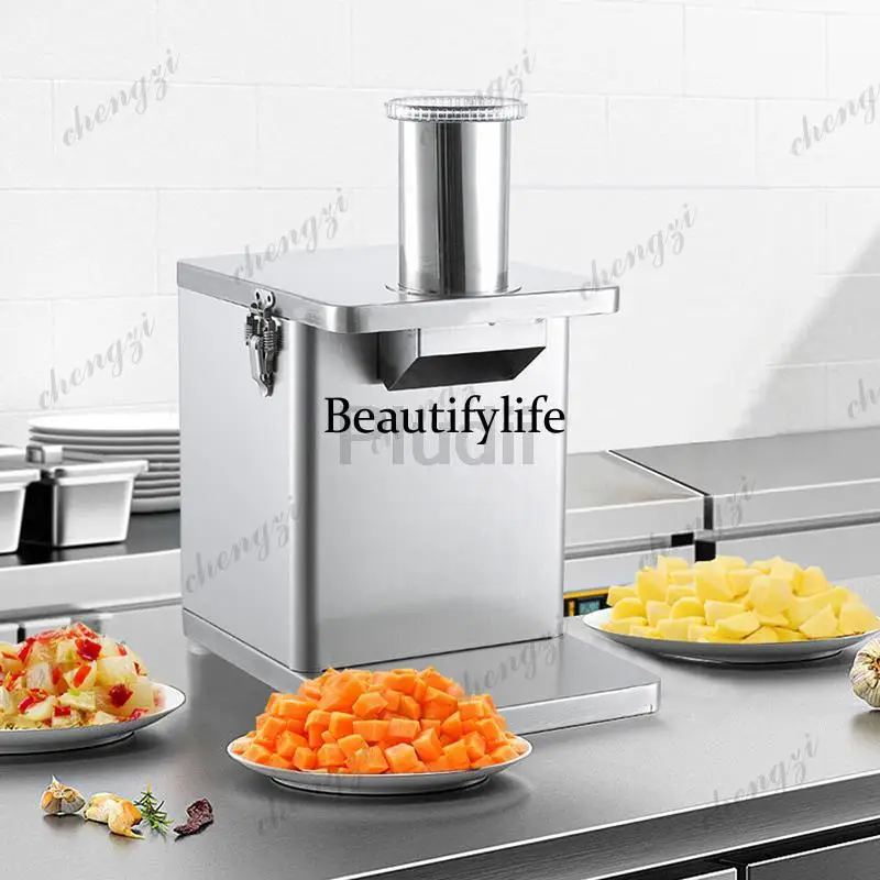 Multifunctional Vegetable Cube Cutting Electric Machine Dicer Potato Carrot Onion Dicer Fruit And Vegetable Slicer Machine