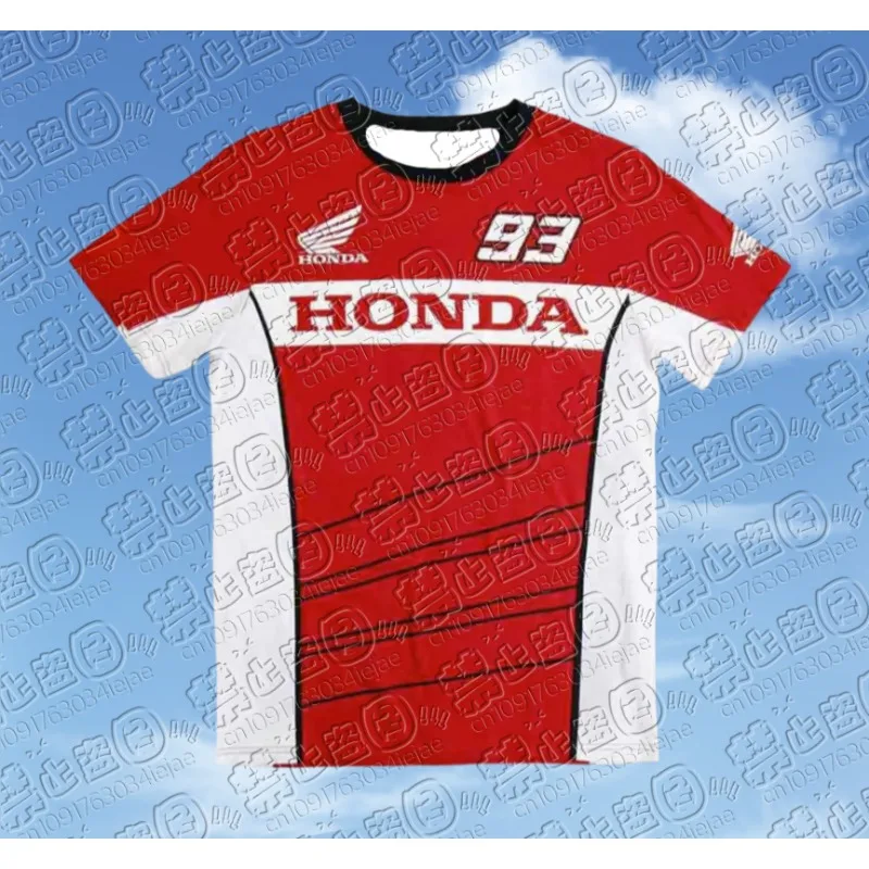 

Летняя мода 2025 года HRC Honda Racing с принтом для мужчин 93, футболка Mark Marquez Racing HRC, одежда для велоспорта HONDA, спорт на открытом воздухе
