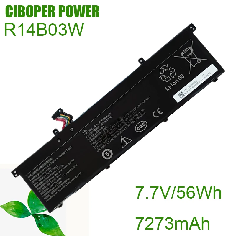 

CP настоящая аккумуляторная батарея для ноутбука R14B03W 7,7 V/56Wh/7273mAh