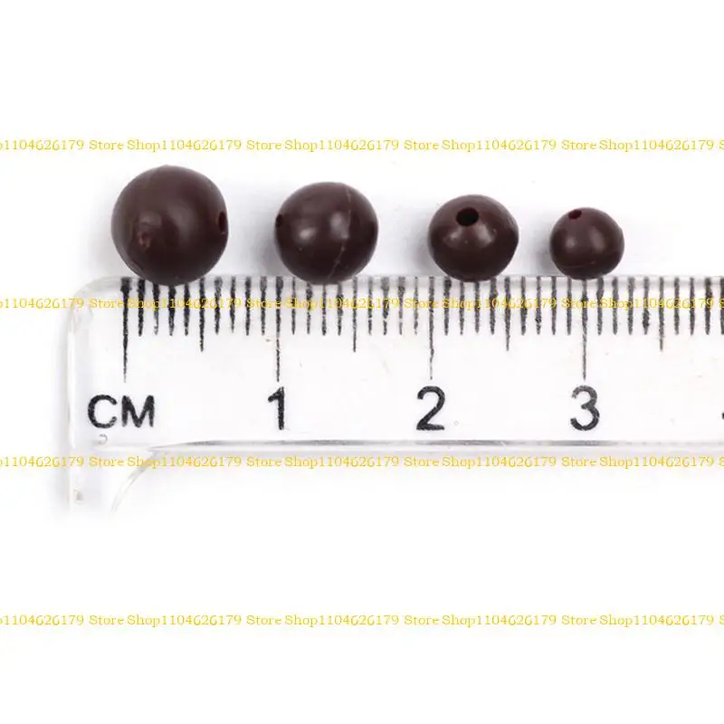 

A1A2 100Pcs/set Carp Fishing Shock Beads 5mm 6mm 7mm 8mm Fishing Rig Buffer Beads