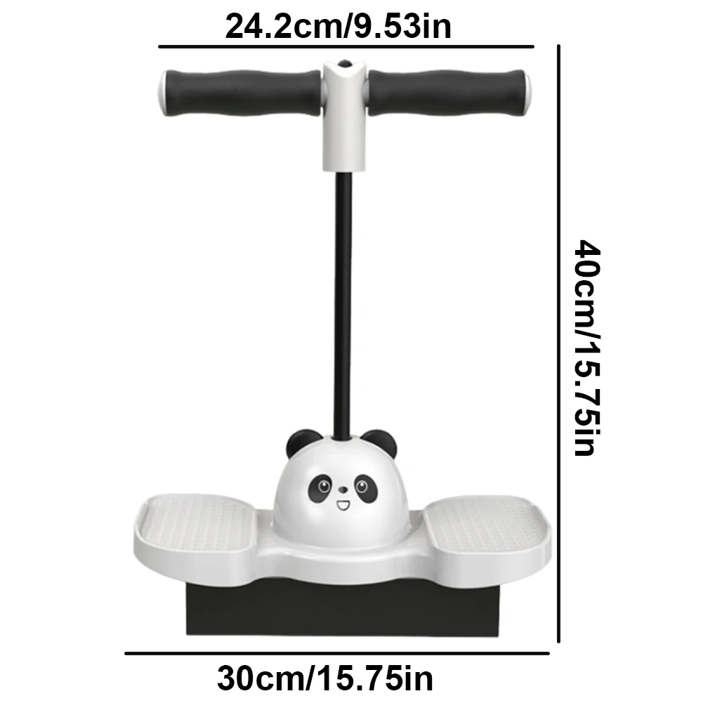 손잡이가 달린 피트니스 바운싱 공, 판다 점프 공, 미끄럼 방지, 어린이 키높이 밸런스 장난감, 야외 놀이에 도움