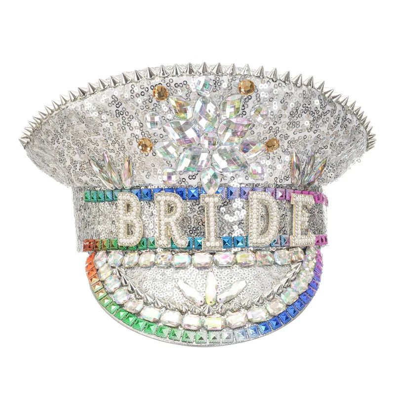 new-style-women-wedding-white-bride-captain-hat-queen-vintage-rhinestone-bride-military-hat-sergeant-hat-hen-festival-hat