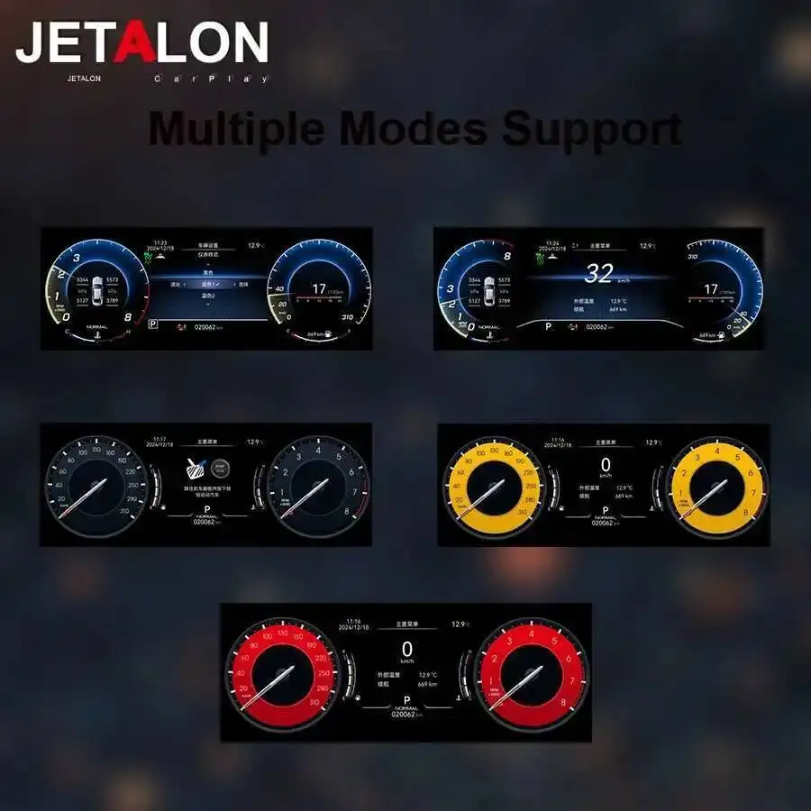 

ЖК-дисплей Linux для Maserati Quattroporte 2004-2012 GT 2007-2015, панель обновления спидометра, несколько UI HD-дисплеев