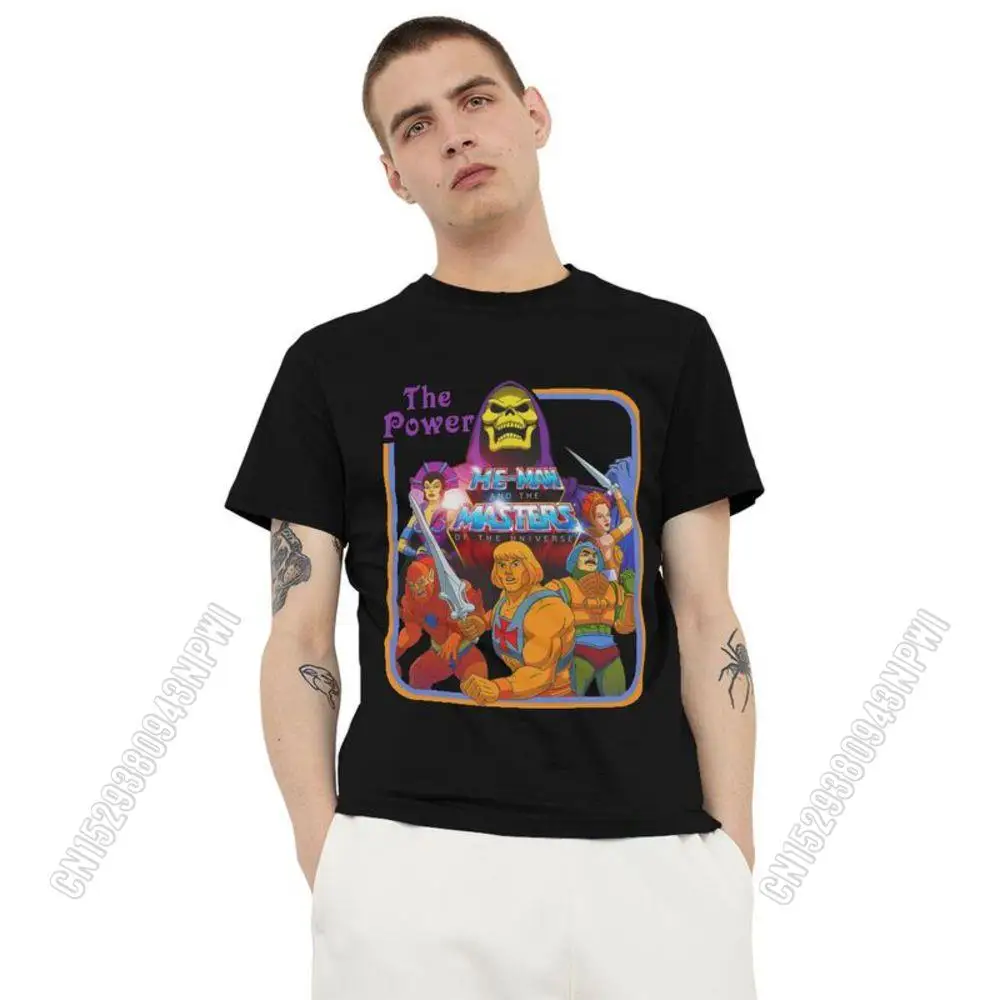 Gorgeous Vintage He-Man Masters Of The Universe The Power T Shirt Men Cotton T-Shirt Skeletor Tee Graphic Tshirt