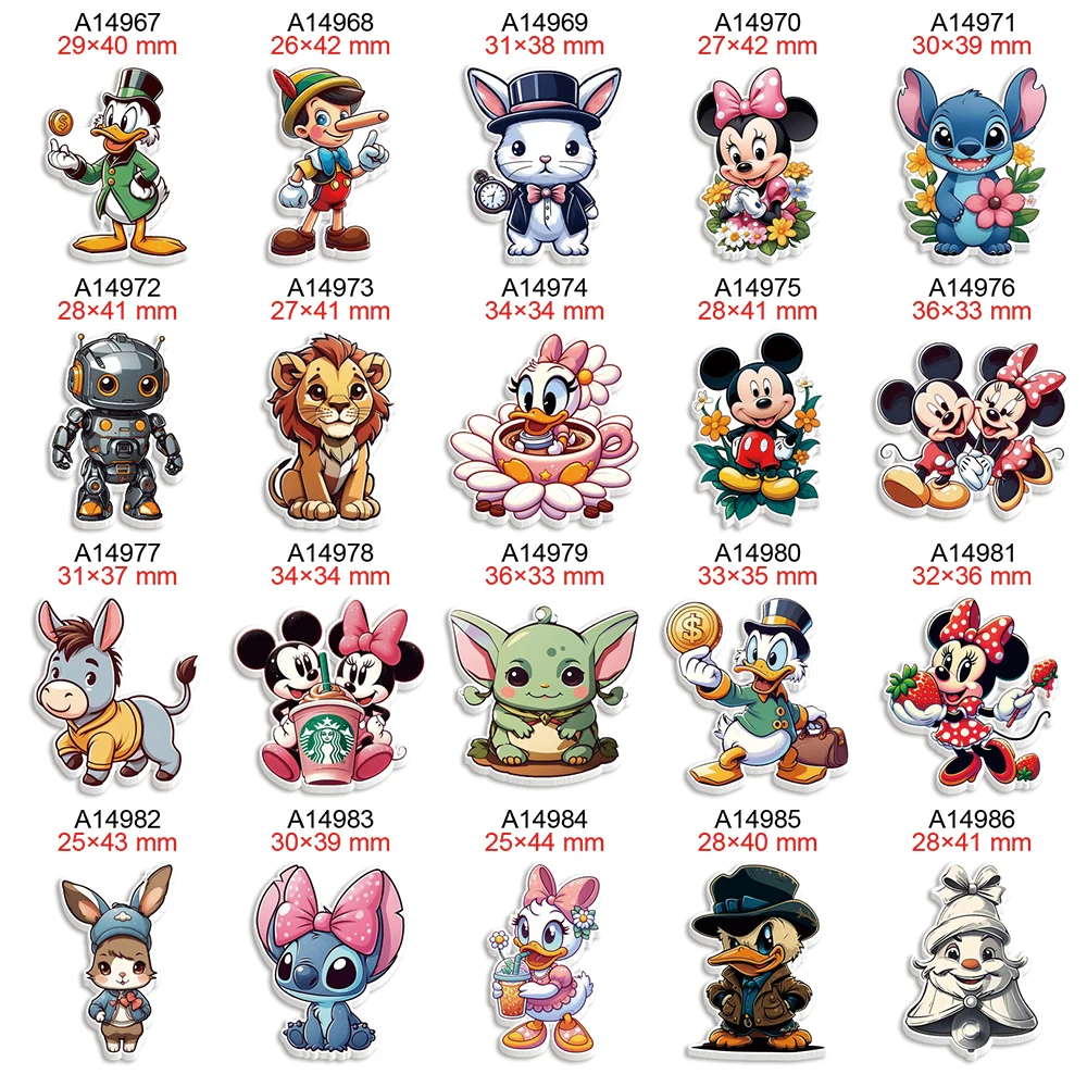 

Disney Cartoon Flatback Planar Resin for DIY Hairbows Craft Materials Decoration Gift Accessories 30Pcs/lot