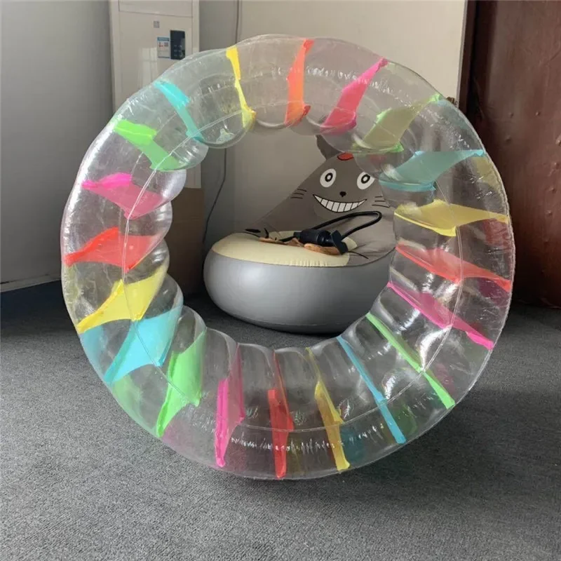 Large PVC Inflatable Roller Ball for Kids Outdoor Lawn Beach Park Play Parent Child Interactive Swimming Pool Crawling Toy