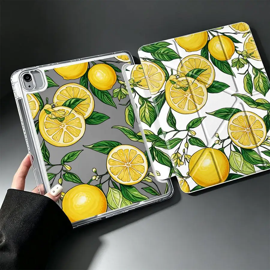 Fruit Lemon Cherry With Pen Slot Cover Tablet Case For iPad 10th Gen Pro 13 2025 2026 Mini 7 6 5 12th Air 8 M2 M3 3 9th 11th view 6