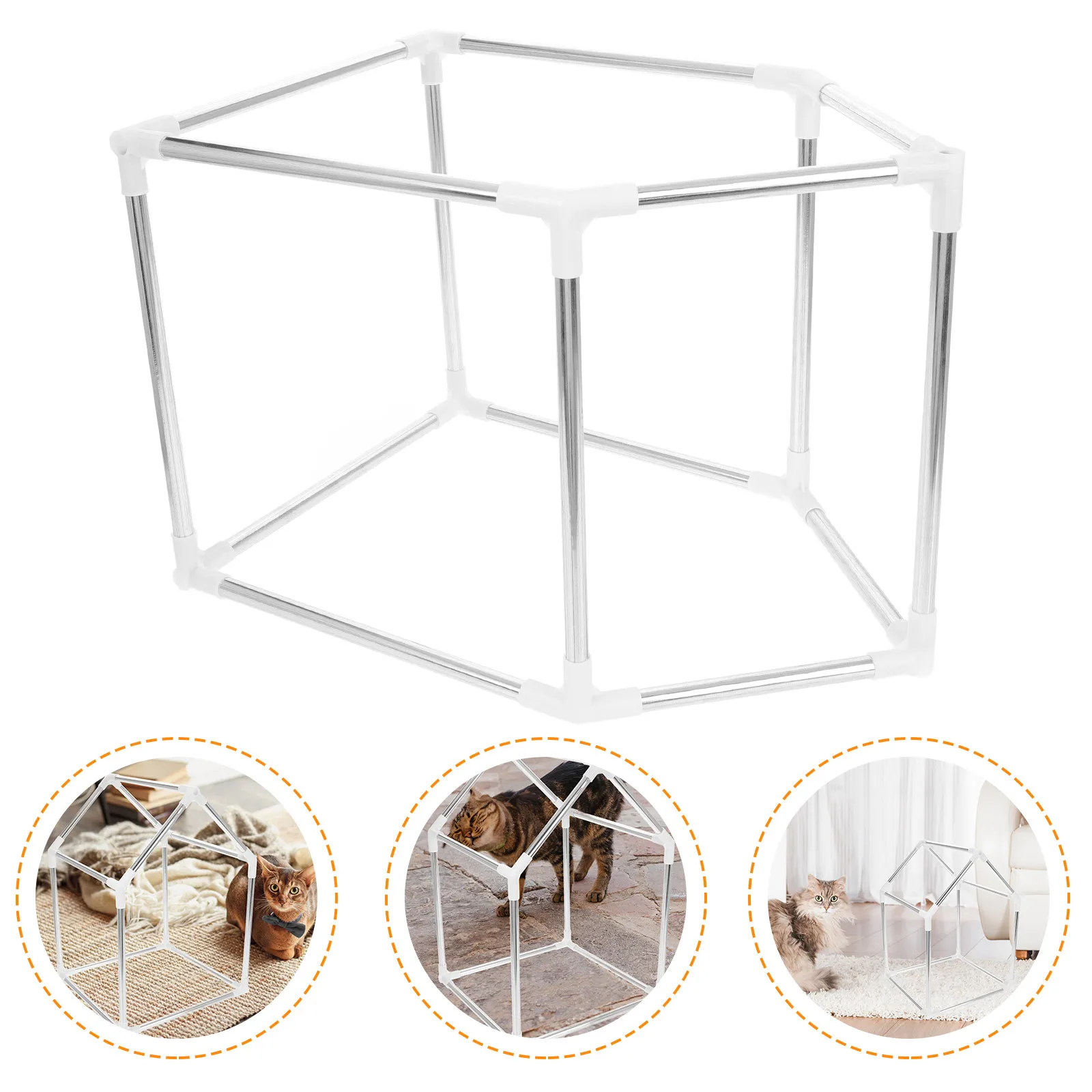 

Детская палатка-домик DIY: легкий каркасный игровой домик для детей и маленьких животных (щенков, кошек, кроликов) для игр в помещении и на улице