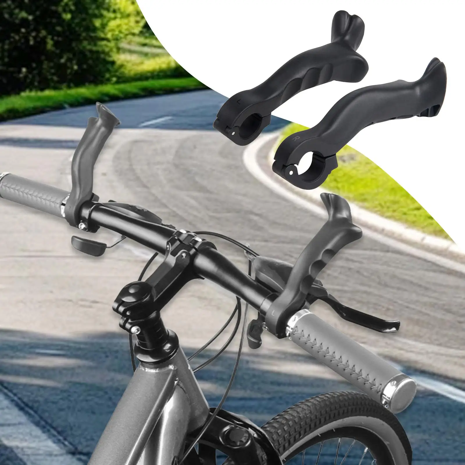 

Bicycle Inner Bar Ends Comfortable Nylon Auxiliary Universal Bike Handlebar Ends Handle Bar Ends Extender Accessories Replace