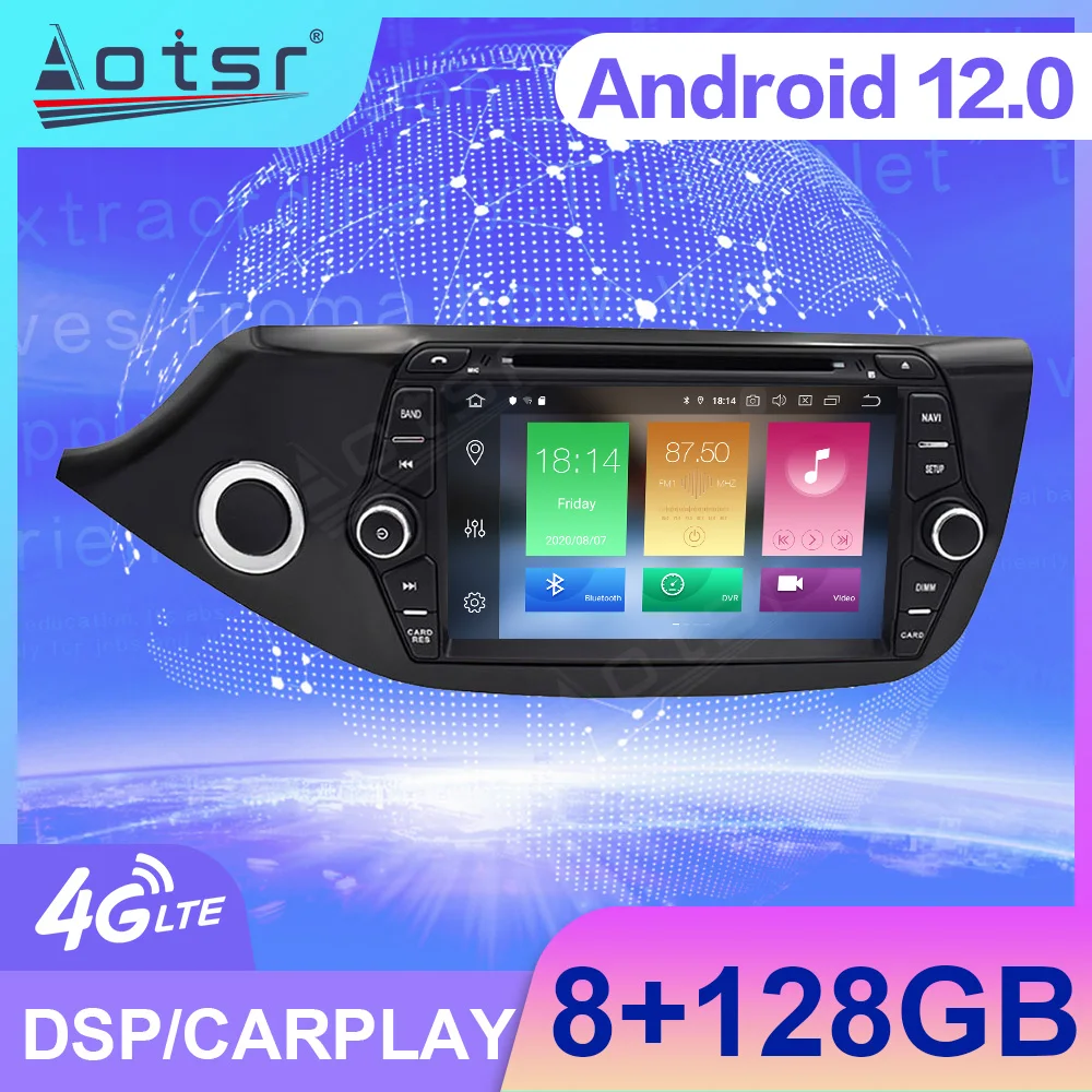 

Android 12 Screen Car Radio For KIA CEED 2013 - 2016 Video Wifi GPS Wireless Carplay Central Multimedia Player Stereo Head Unit