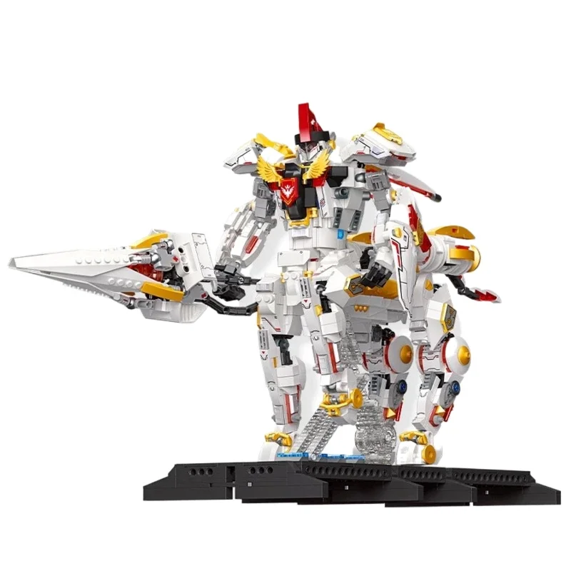 

1389PCS Knights Mecha Building Blocks SilverWings Armor Robot Mechanical Warrior ModelHome Decoration Children Christmas Gifts