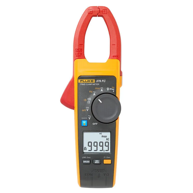 Fluke 376/376 FC True RMS Digital Clamp Meter AC/DC with Flexible Current Clamp Multimeter for Electrical Measurement