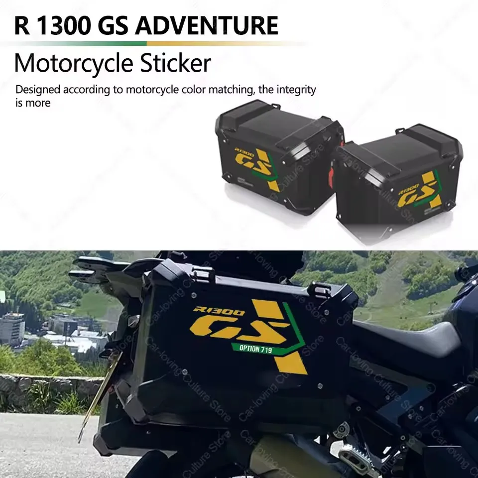 

Motorcycle Trunk Decorative Stickers For R 1300 GS Adventure Suitcase Paint Protective Decal Trophy Triple Black Option 719