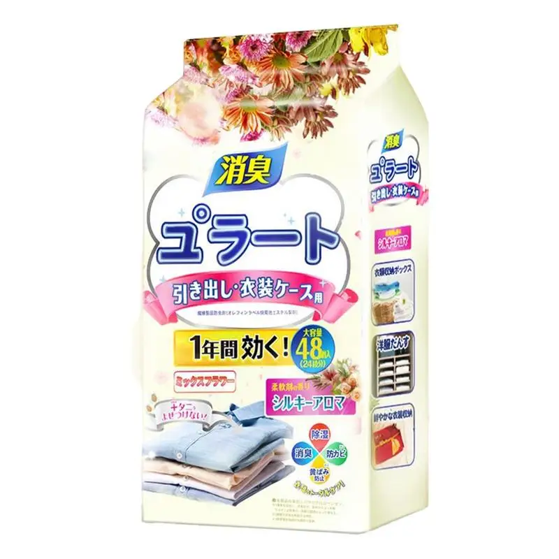 

Ароматизированные Саше 48 шт. ароматные пакеты, пакеты для шкафа, длительный освежитель запаха в шкафу, свежие ароматы, пакеты в саше для шкафов