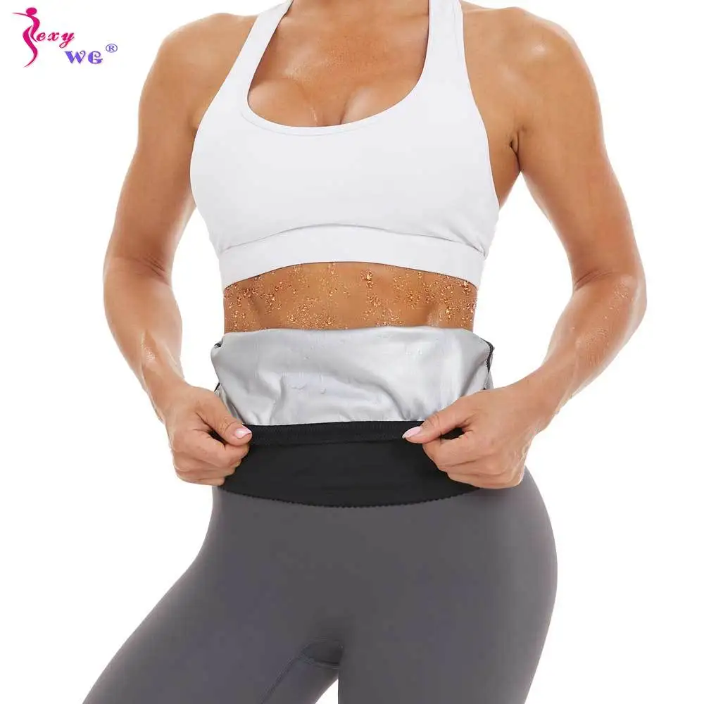 

SEXYWG Sweat Belt for Women Waist Trainer Weight Loss Waist Cincher Trimmer Belly Girdles Slimming Band Body Shaper Gym Sport