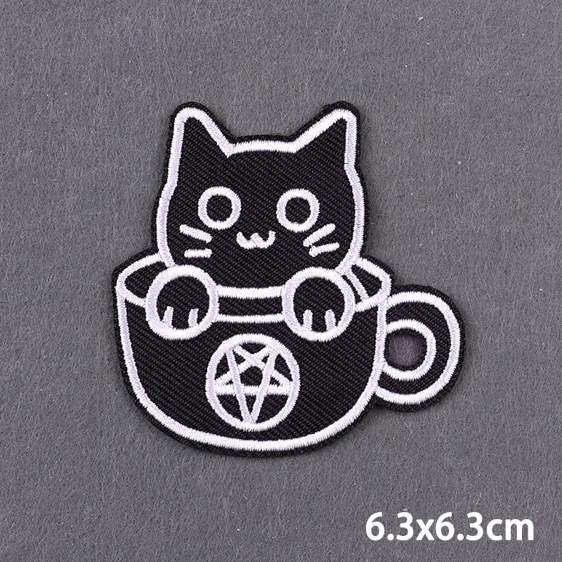 Psychedelischer Pilz-Zauberer-Hand-Aufnäher, Stickerei-Aufbügelpatches für Kleidung, Magische Kugel-Kleideraufkleber, DIY-Applikations-Abzeichen – Detail 27