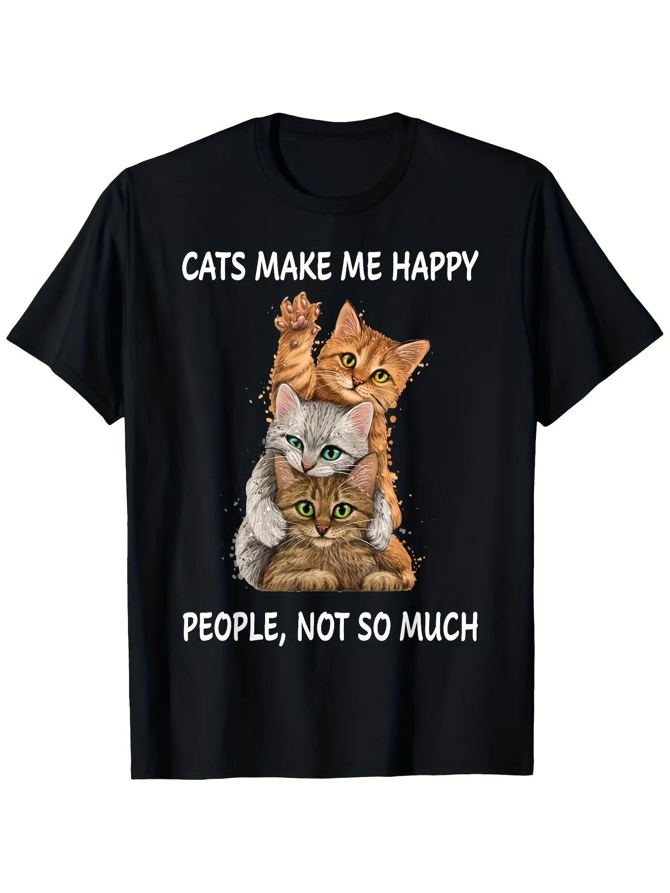 Funny Vampire Cat T Shirt Horror Graphic Tee Scary Halloween Costume Cool Party Outfit Top 2026