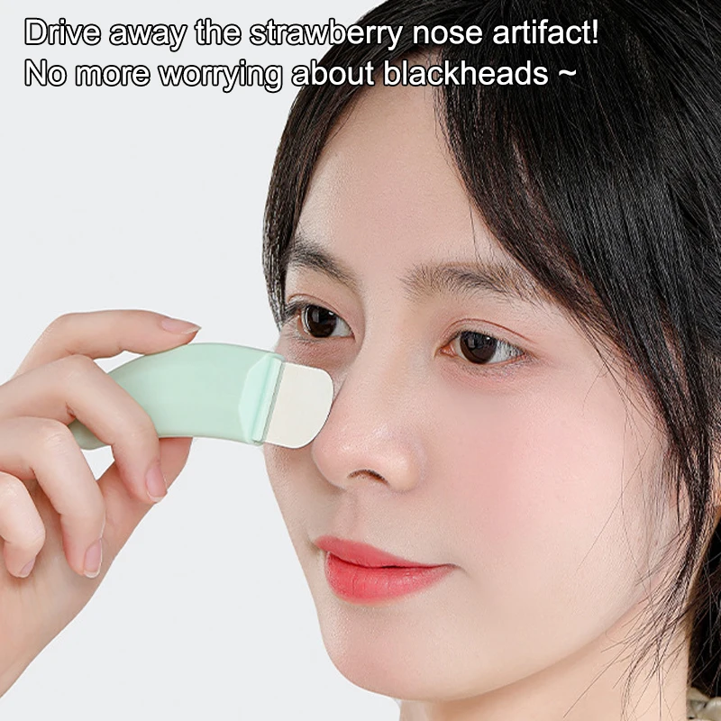 Gezichtshuid Scrubber Mee-eter Remover Met Cover Gezicht Spatel Peeling Diepe Reiniging Huidverzorging Tool