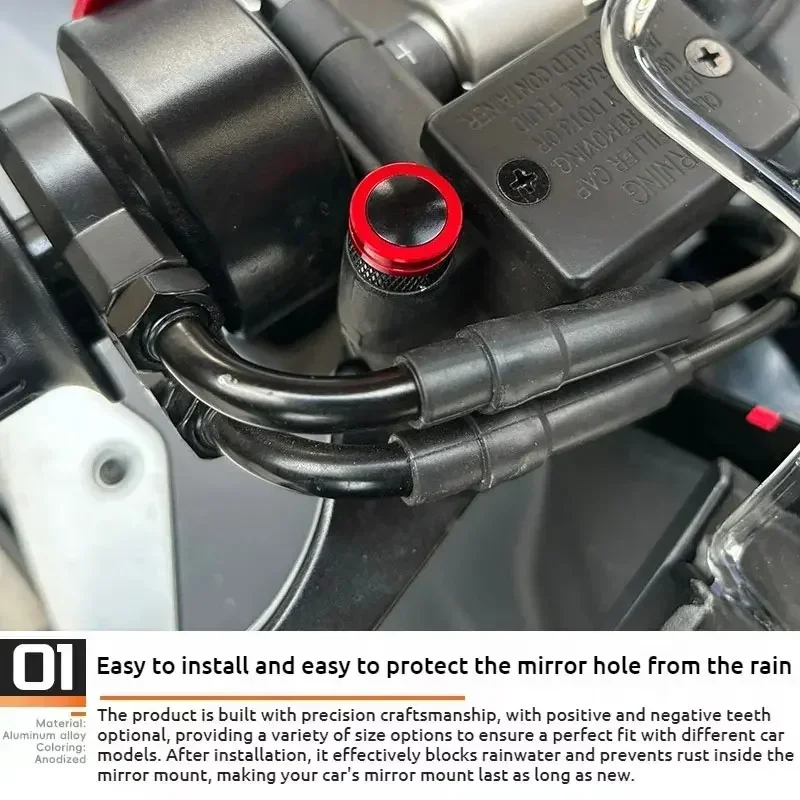 Мотоциклетные боковые зеркала заднего вида с ЧПУ, заглушка с отверстием, аксессуары для BMW R1250RT R 1250 RT R 1250RT