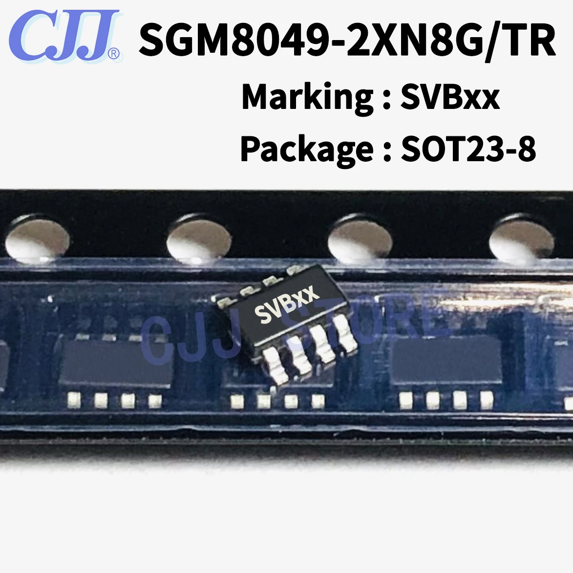 

1~3000PCS/Lot SVBxx Marking SGM8049-2XN8G/TR SMD IC SOT23-8 SGM8049 Amplifier new and original