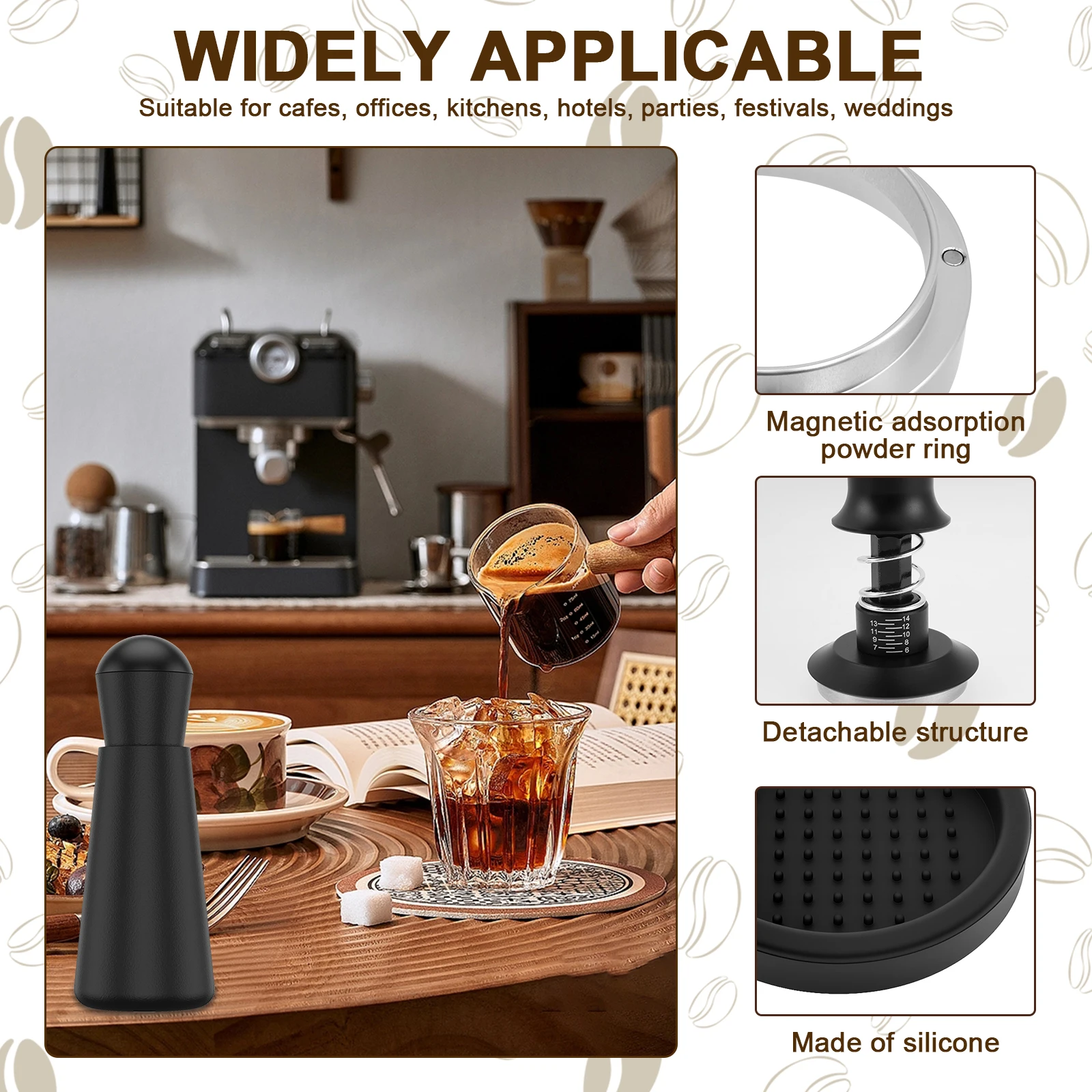 51mm RVS Lente Geladen Gekalib - Espresso Tamper Set recensie en prijs