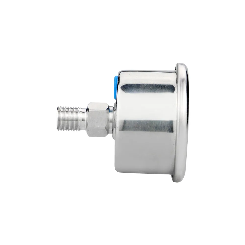 SS304 Back Connection 40mm Coffee Stainless Steel Pressure Gauges -1-0-400bar Water Gas Air Oil Hrydrualic Manemoter