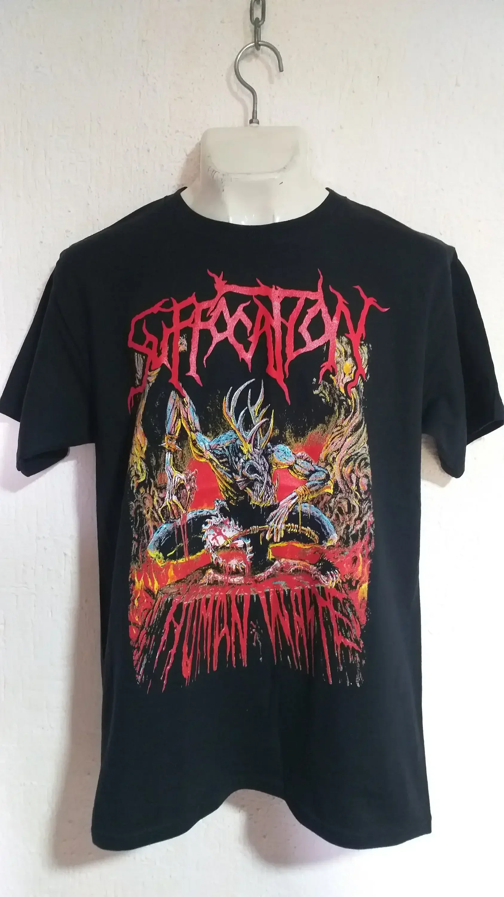 Футболка Suffocation Human Waste в стиле дэт-метал, Gorguts, Incantation, Immolation, размер XL, очень большой размер