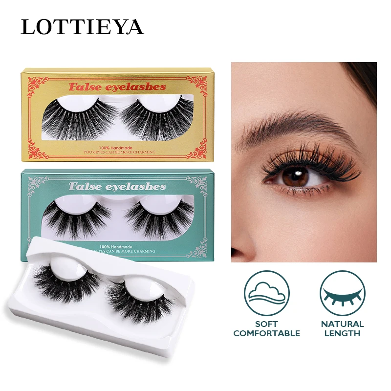 3D Mink Fur Thick Full Soft False Eyelashes Pair Lightweight Feel Lashes Extension Fake Eyelashes Mink Lashes Eyelash Supplies