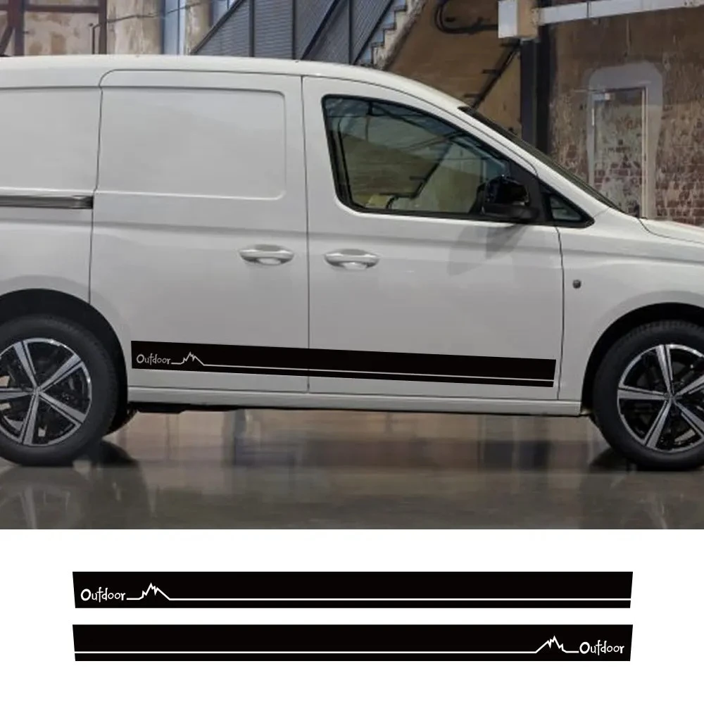 

2 шт. автомобильных наклеек для Volkswagen VW Caddy MK1 MK2 MK3 MK4 4 3 2 Maxi Kombi Camper Van, виниловые наклейки, графические элементы, аксессуары для тюнинга