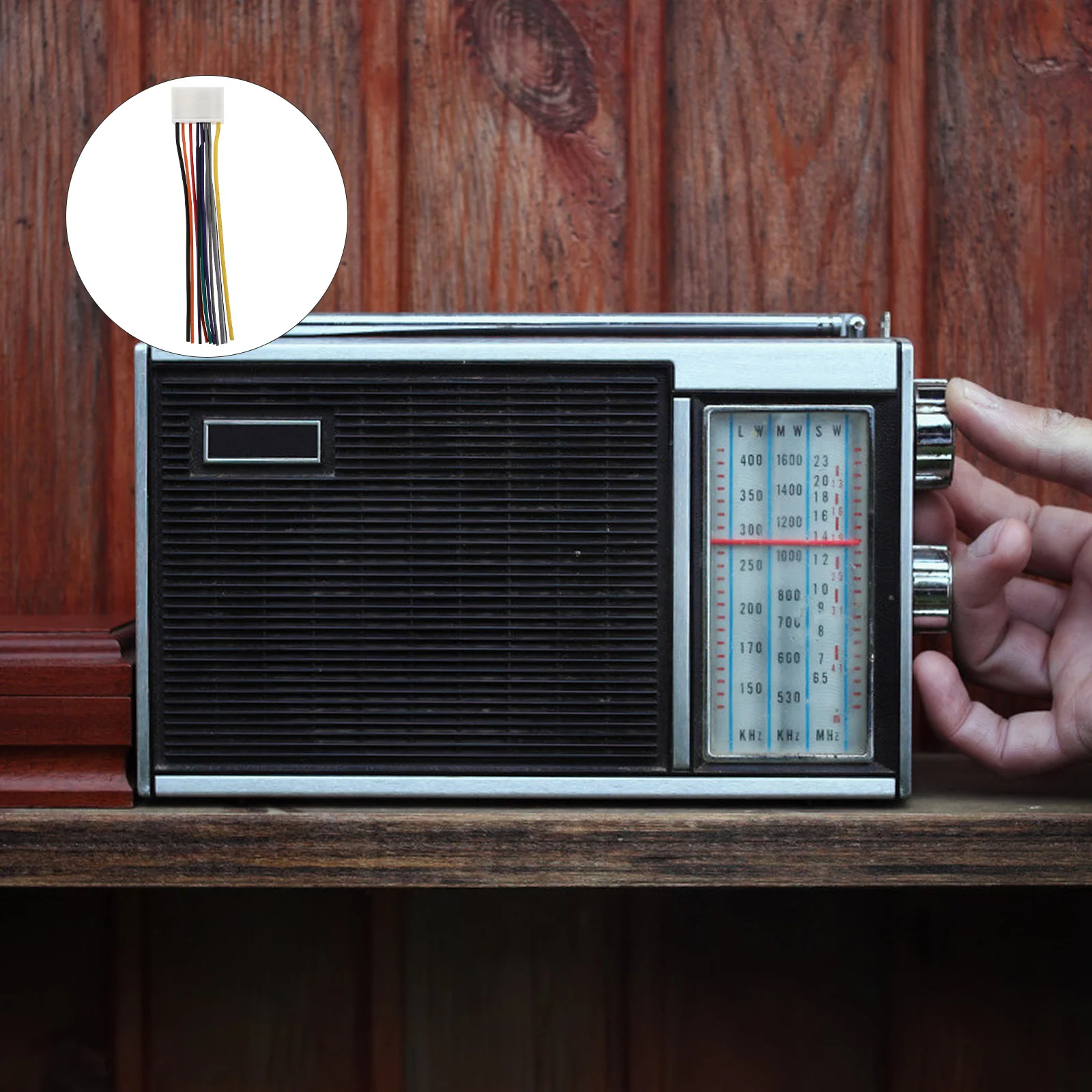 

1Pcs Dual Stereo Wire Harness 12 Pin Connector Safe Gentle Materials Durable Practical Easy Install Audio Wiring