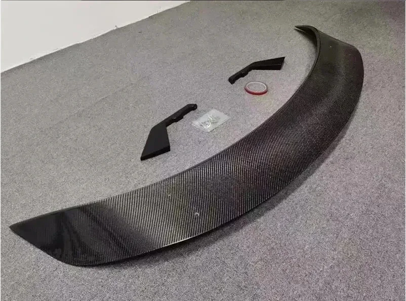 Real Carbon Fiber Tail Wing Lip Spoilers Body Kits GT Style For Porsche Taycan 2019 2020 2021 2022 2023