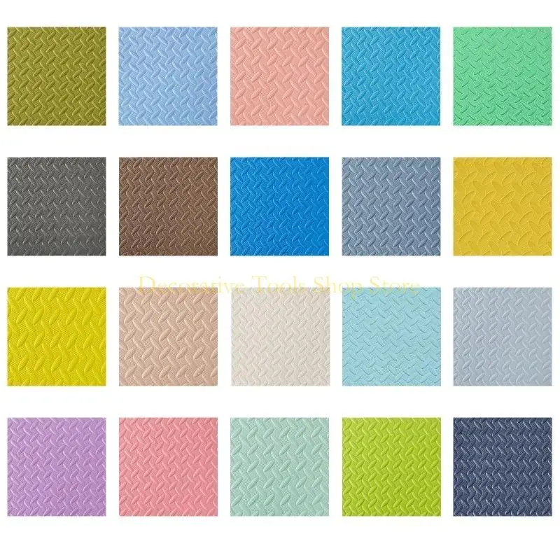 

Qx2e Песчатка пенопласта коврик листья текстурированная ковровая плитка Diy Playmat