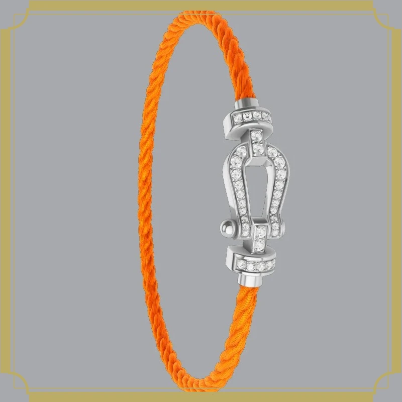 

LZJV Новый модный браслет из серебра 925 пробы с черным и красным нейлоном, полностью инкрустированный цирконами, для женщин, на каждый день, для вечеринок, подарки, роскошные парные украшения