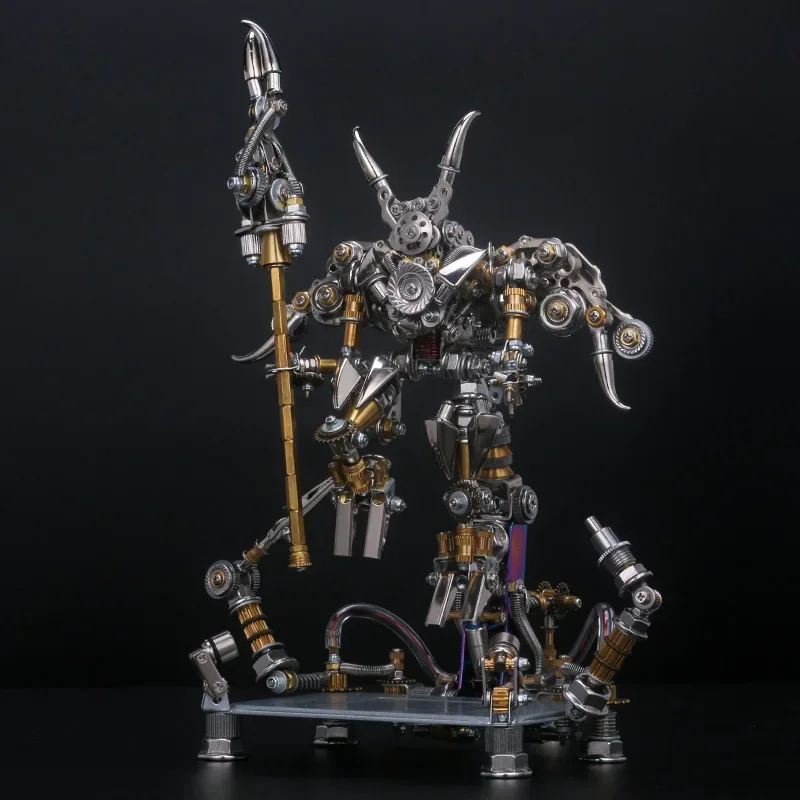 16cm Mechanical Party Metal Trendy 3D Three-Dimensional Assembled Toys Chinese Style 1/12 Robot Model Creative Collection Crafts