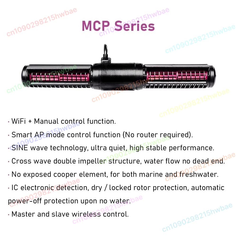 

SCP70M 24V 18W Wave Making Wifi Cross Flow Pump Sea Tank Circulating Surfing Pump Flow Making Aquariums Accessoires
