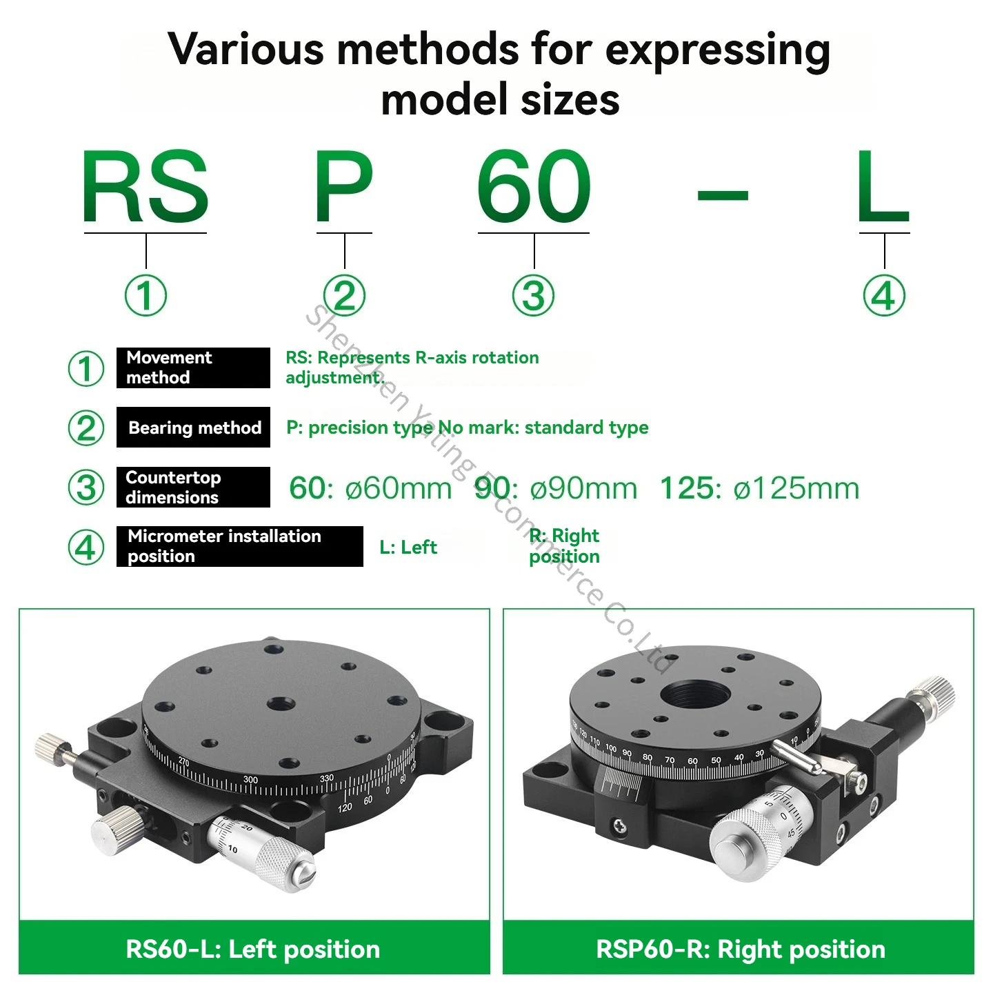 R-axis Manual Rotary Slide Table Displacement Precision Fine-tuning Miniature 80/90 Platform Optical Adjustment Indexing Disc