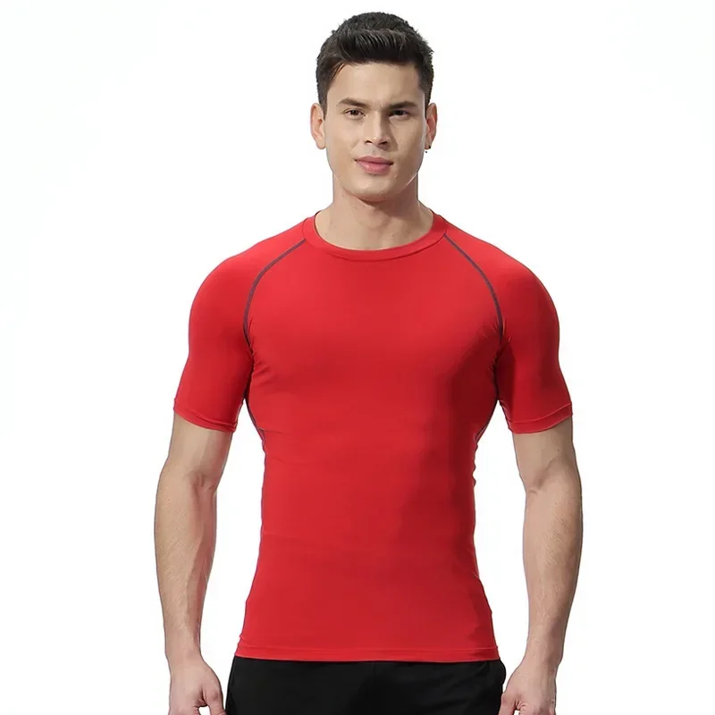 Laufoberteil für Herren, individuell bedrucktes, eng anliegendes Hemd mit langen Ärmeln, Fitnessstudio-Unterwäsche, schnell trocknendes Sport-T-Shirt – Detail 16
