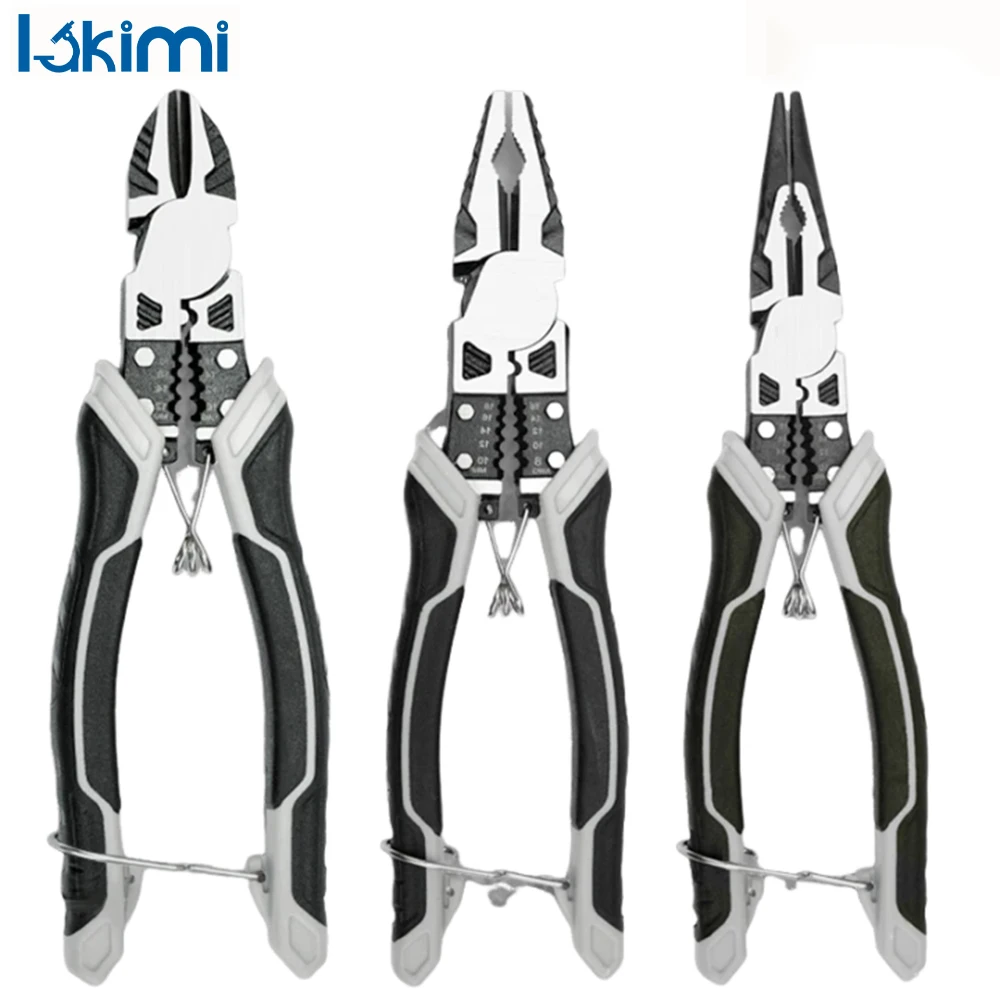 Multifunctional Diagonal Pliers Universal Wire Cutters - Durable Tools with Professional Anti-Slip Electrician Repairs LK-AA32