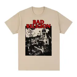 BAD RELIGION Vintage T-shirt Punk Rock Band Retro Graphic Harajuku Streetwear Cotton Men T shirt New Tee Tshirt Womens Tops