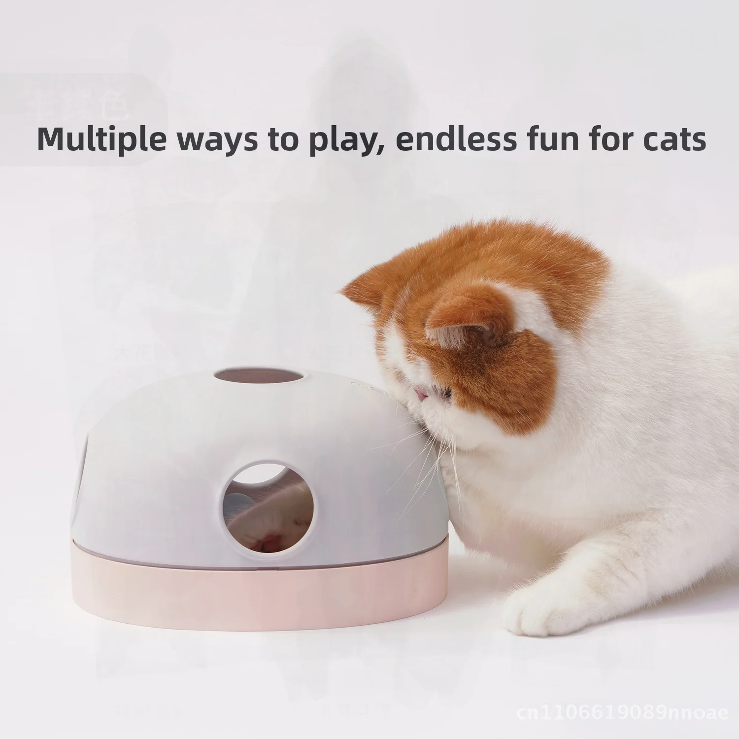 Makesure Mashu Cave Lele لعبة القط القرص الدوار التفاعلي متعة عصا للقطط PP مستلزمات الحيوانات الأليفة الوردي الأرجواني الأزرق الرمادي الأفوكادو الأخضر #1