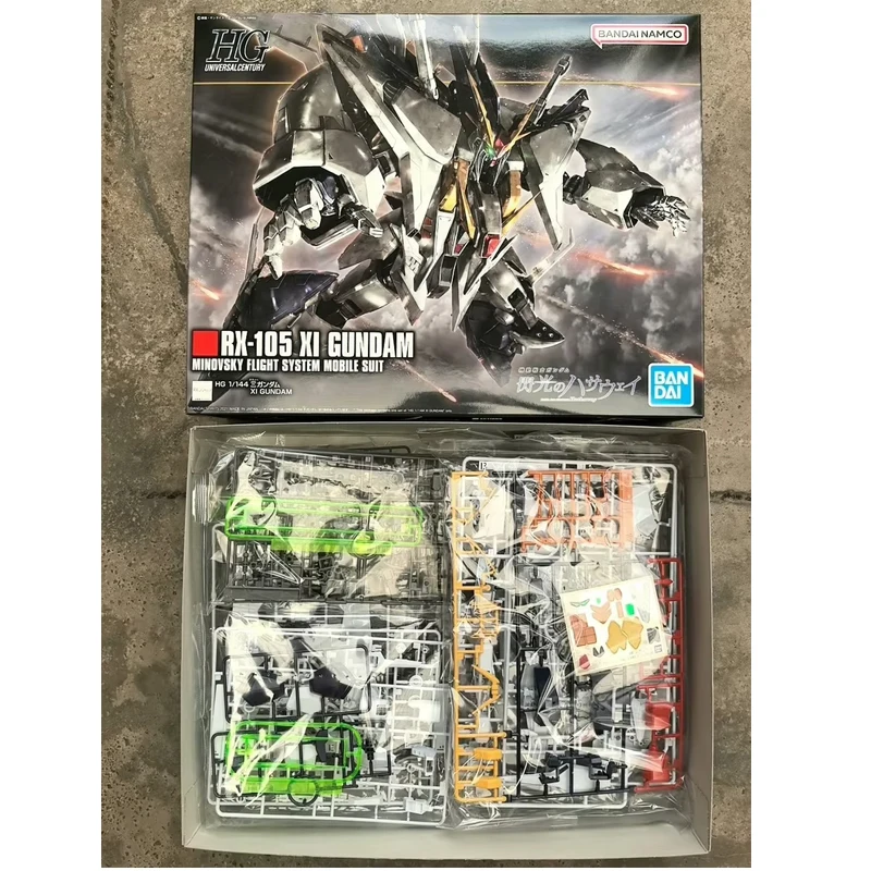 Bandai Genuino HG RX-105 XI GUNDAM MINOVSKY SISTEMA DELLA VETTO MOBILE Anime Action Figure Robot Modello di Montaggio Giocattolo Regalo Per Bambini