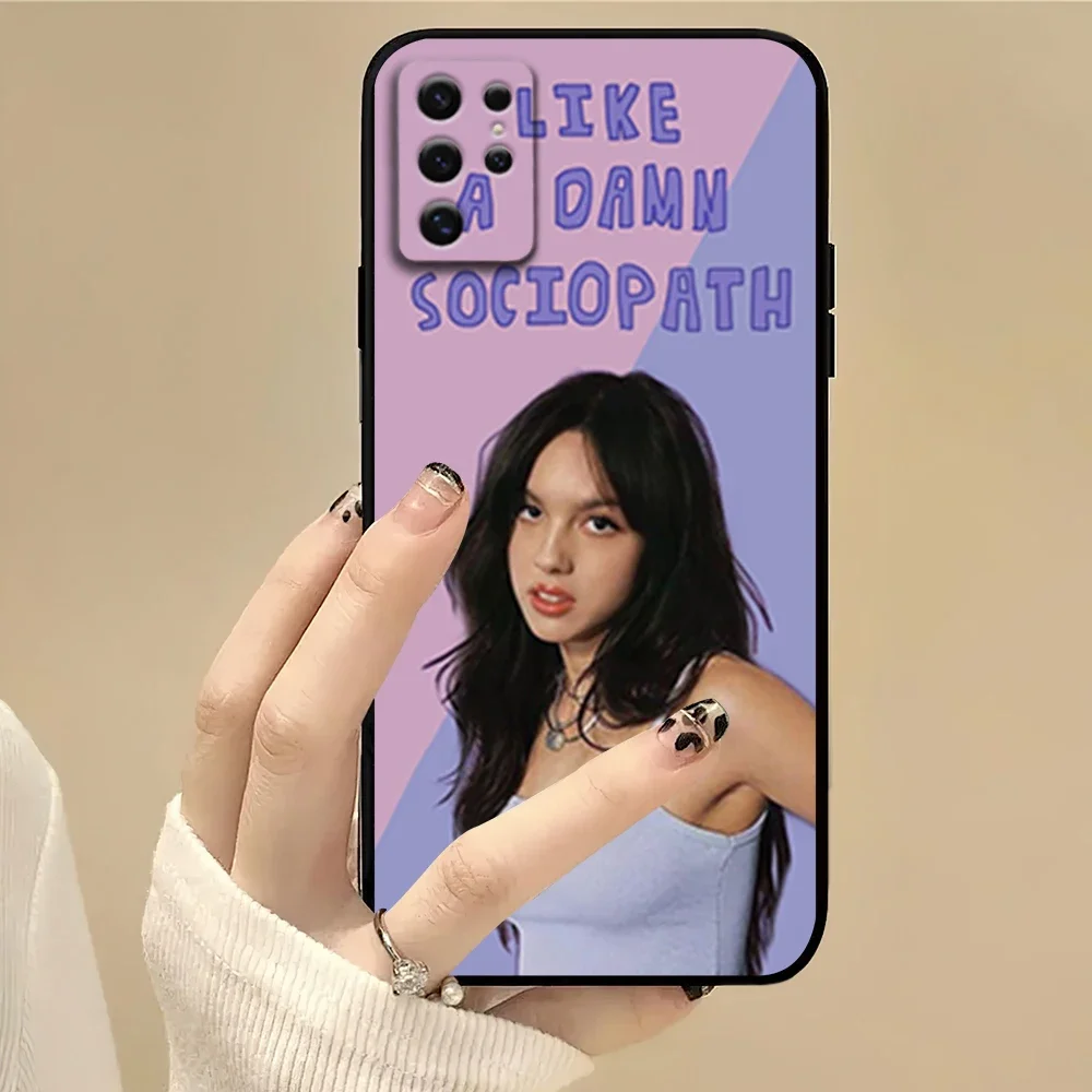 Singer O-Olivia R-Rodrigo SOUR Phone Case For Samsung S22 S23 A73 A72 A71 A54 A53 E ULTRA Color Soft Shell