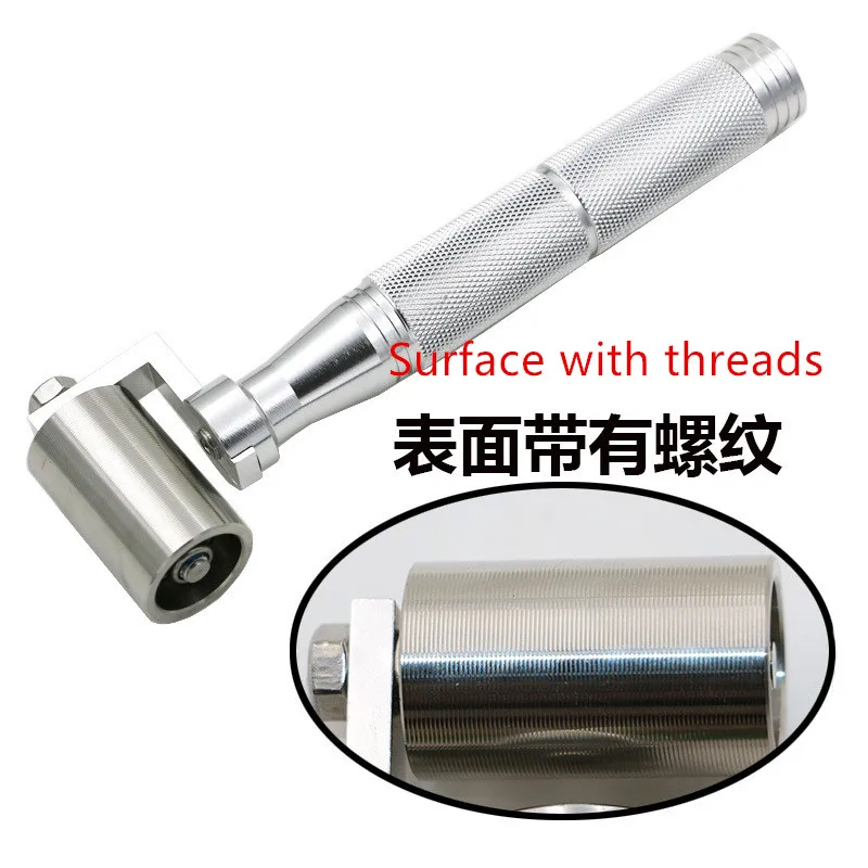 Stainless Steel Handle Wallpaper Roller Pressure Roller Tool with Bearing Home Decor Apply Hand DIY Tool Platen Roller Wheel