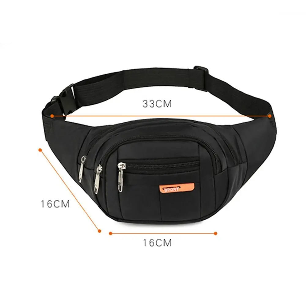 Waist Pack Bag Fanny Pack for Men Women Hip Bum Bag with Adjustable Strap Wear-resistant Casual Traveling Running Hiking Cycling