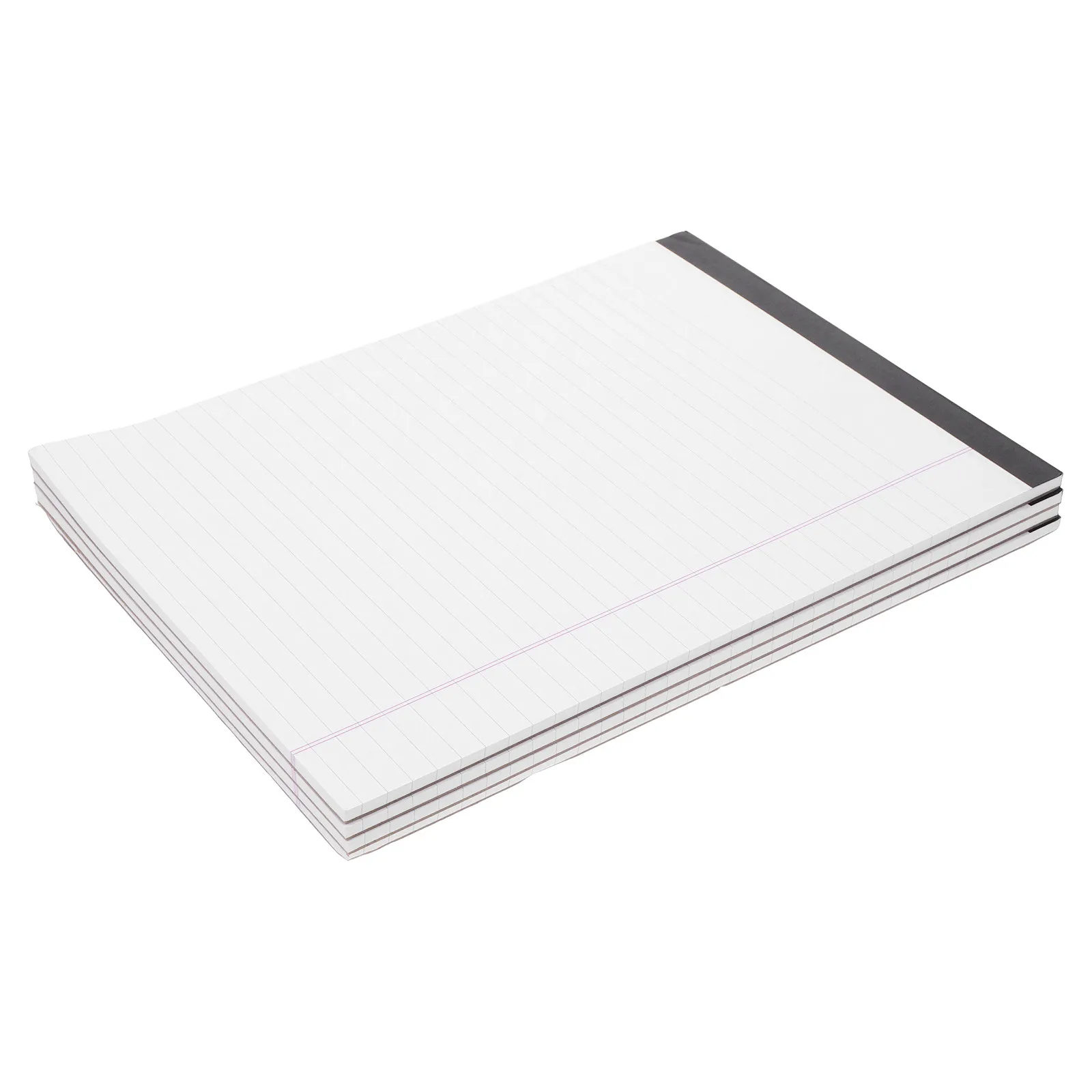 

4Pcs A4 Tear-Off Notepad College Ruled Smooth Thick Paper Sturdy Cardboard Backing for Students Professionals Writing Sketching