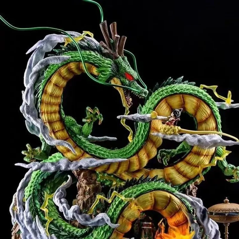 25cm dragon ball z shenron e son goku anime figura dbz estatueta estátua de pvc modelo boneca coleção brinquedo mesa ornamento crianças presentes