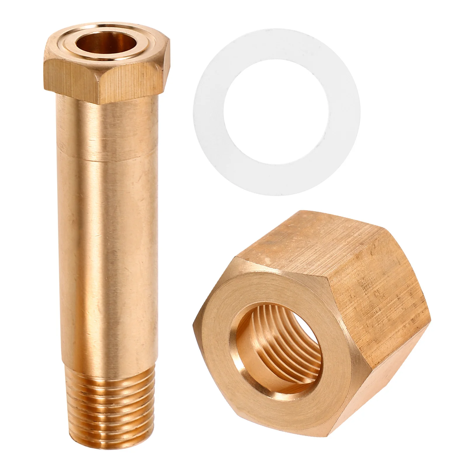 

1Set Pressure Reducing Valve Fitting Copper Pressure Reducer Screw Joint Cap Durable Wear-Resistant Fixing Nut for Pipeline