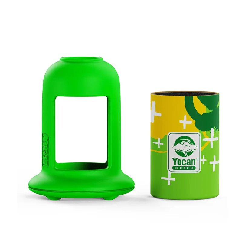 Yocan Green Flying Saucer Personal Air Filter 4 Stage HEPA Filter Replaceable Filter Cart Silicone Case Smoking Accessories