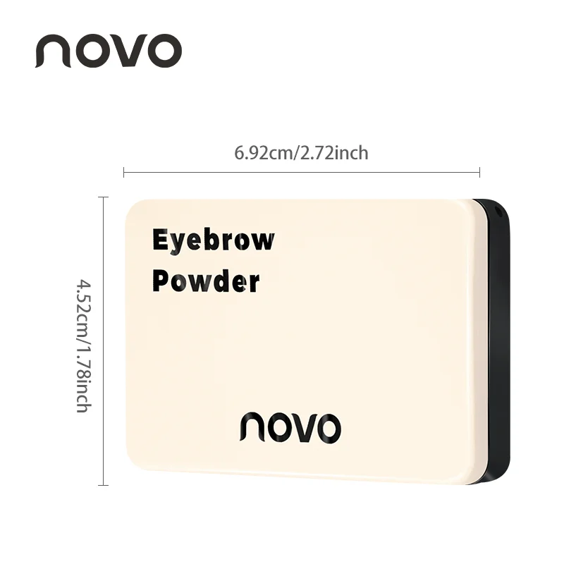 2-Color Eyebrow Powder Palette with Vitamin E,Long-Lasting,Waterproof,Smudge-Proof,Sculpt Natural Eyebrow Makeup for Sparse Brow